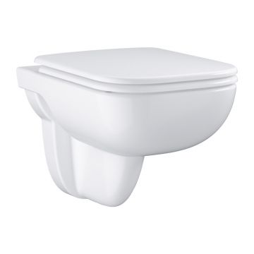 Set vas WC suspendat Grohe Start Edge rimless alb cu capac softclose