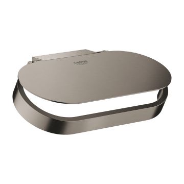 Suport hartie igienica cu aparatoare Grohe Selection antracit periat Hard Graphite