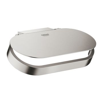 Suport hartie igienica cu aparatoare Grohe Selection crom periat Supersteel