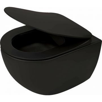 Vas WC suspendat Deante Peonia Zero negru mat