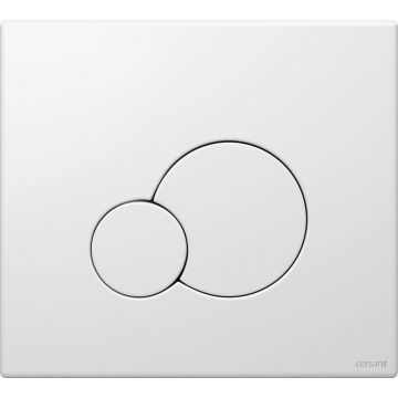 Clapeta actionare rezervor wc alb mat Cersanit Base Circle
