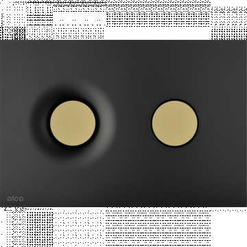 Clapeta actionare rezervor wc negru mat auriu mat Alcadrain M1978-7