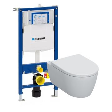 Pachet vas wc suspendat Geberit iCon si rezervor wc cu cadru incastrat Geberit Duofix Sigma UP320