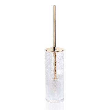 Perie WC cu suport Decor Walther Crack gold