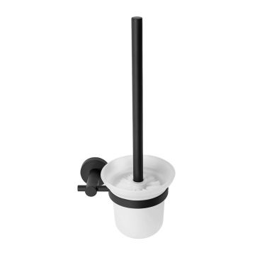 Perie WC Rea 322234C design rotund finisaj negru mat
