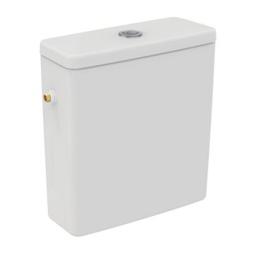 Rezervor pe vas WC Ideal Standard I.life S cu alimentare laterala alb lucios
