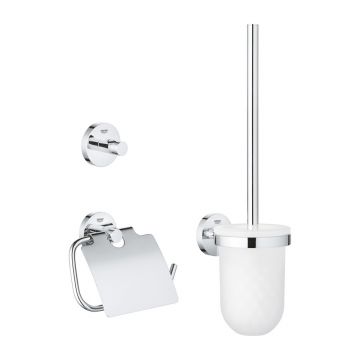 Set accesorii Grohe Essentials 3 in 1 crom lucios