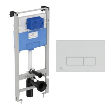 Set rezervor WC cu cadru Ideal Standard ProSys si clapeta Oleas M2 crom lucios