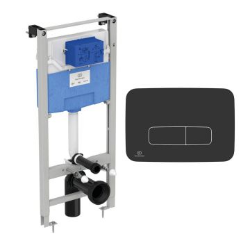 Set rezervor WC cu cadru Ideal Standard ProSys si clapeta Oleas M3 negru mat