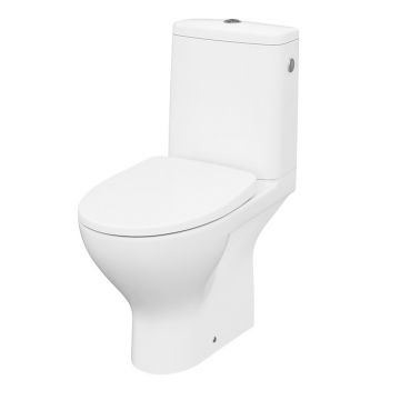 Set vas WC pe pardoseala 674 Cersanit Moduo 43 rezervor 3/5 l si capac softclose alb