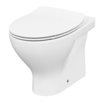 Set vas WC pe pardoseala A37 Cersanit Moduo si capac slim softclose alb