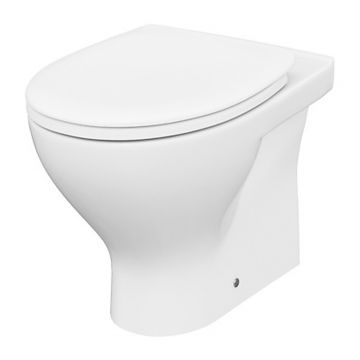 Set vas WC pe pardoseala A38 Cersanit Moduo si capac softclose alb