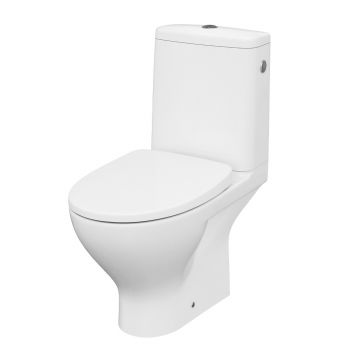 Set vas WC pe pardoseala Cersanit Moduo 666 rezervor 3/5 l si capac softclose alb