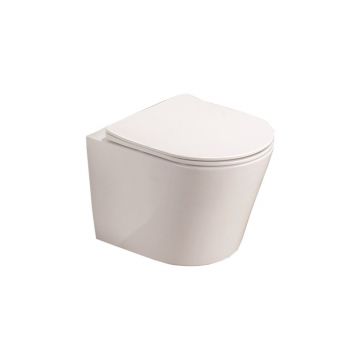 Set vas WC suspendat Fluminia Clementina si capac softclose alb