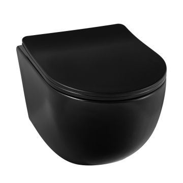 Vas WC cu capac soft-close Balneo Luna negru