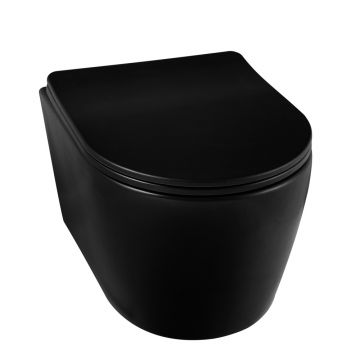 Vas WC cu capac soft-close Balneo Luxa negru