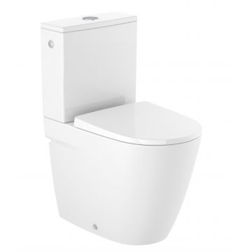 Vas WC Roca Ona Rimless back-to-wall SupraGlaze alb la reducere