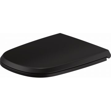 Capac WC Duravit Aurena cu inchidere lenta detasabil negru mat