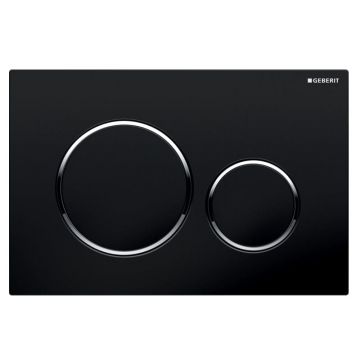 Clapetă cu acționare dublă Geberit, Sigma20, negru