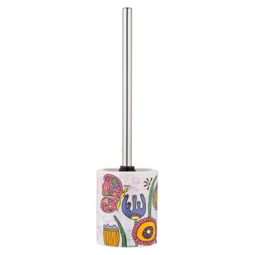 Perie de WC din ceramică Rollin'Art Full Bloom – Wenko