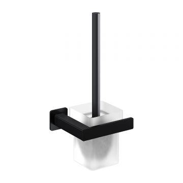 Perie pentru wc Omnires Nelson Negru Mat