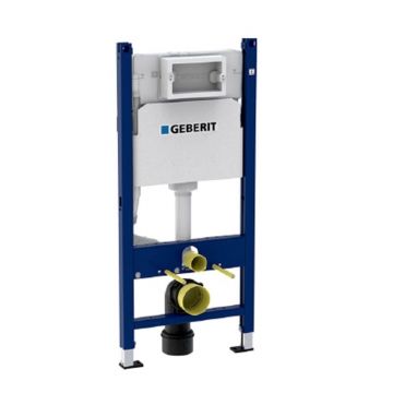 Set rezervor încastrat Geberit Delta pentru vas WC suspendat, buton tip H, alb