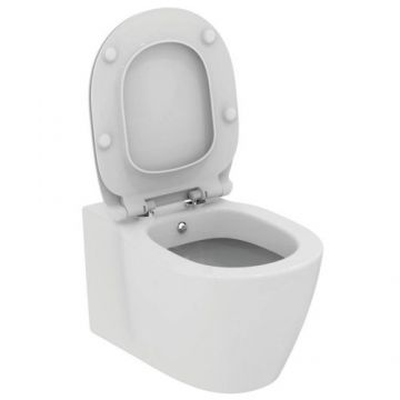 Vas Wc Ideal Standard Connect cu functie de bideu si fixare ascunsa, alb - Culoare Alb pal