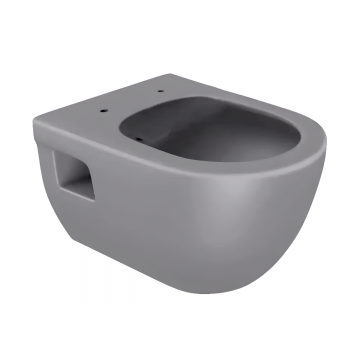 Vas WC suspendat rimless Celesta Brillo  53 x 35 5 cm  ceramica  antracit